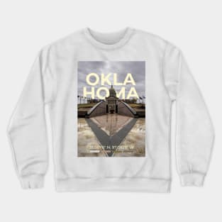 Oklahoma Travel Poster Crewneck Sweatshirt